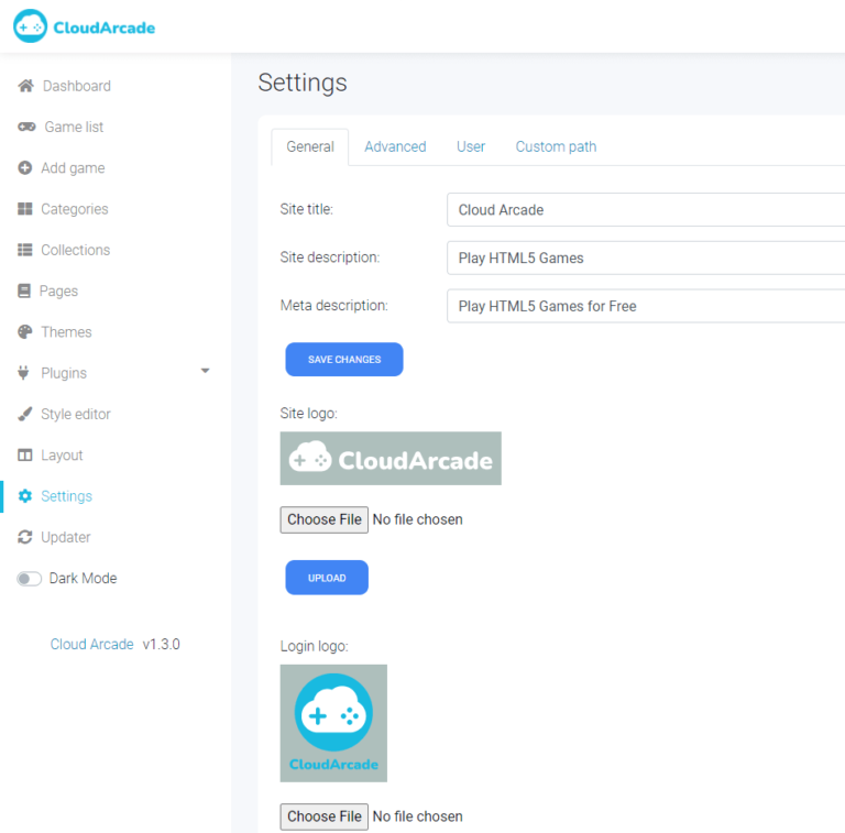 CloudArcade Setup – Prepare your Arcade site – CloudArcade