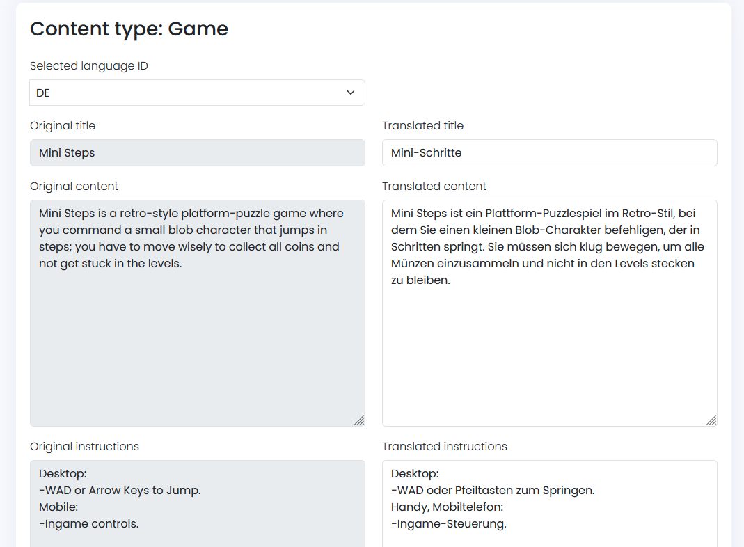 Translations Plugin – CloudArcade